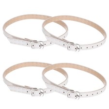 4Pcs High Heels Shoe Straps Detachable Ankle Shoelace Straps White