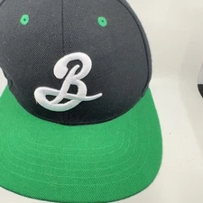 Elidan Brooklyn Brewery Snapback Cap Adjustable Embroidered Black Green Mens OS