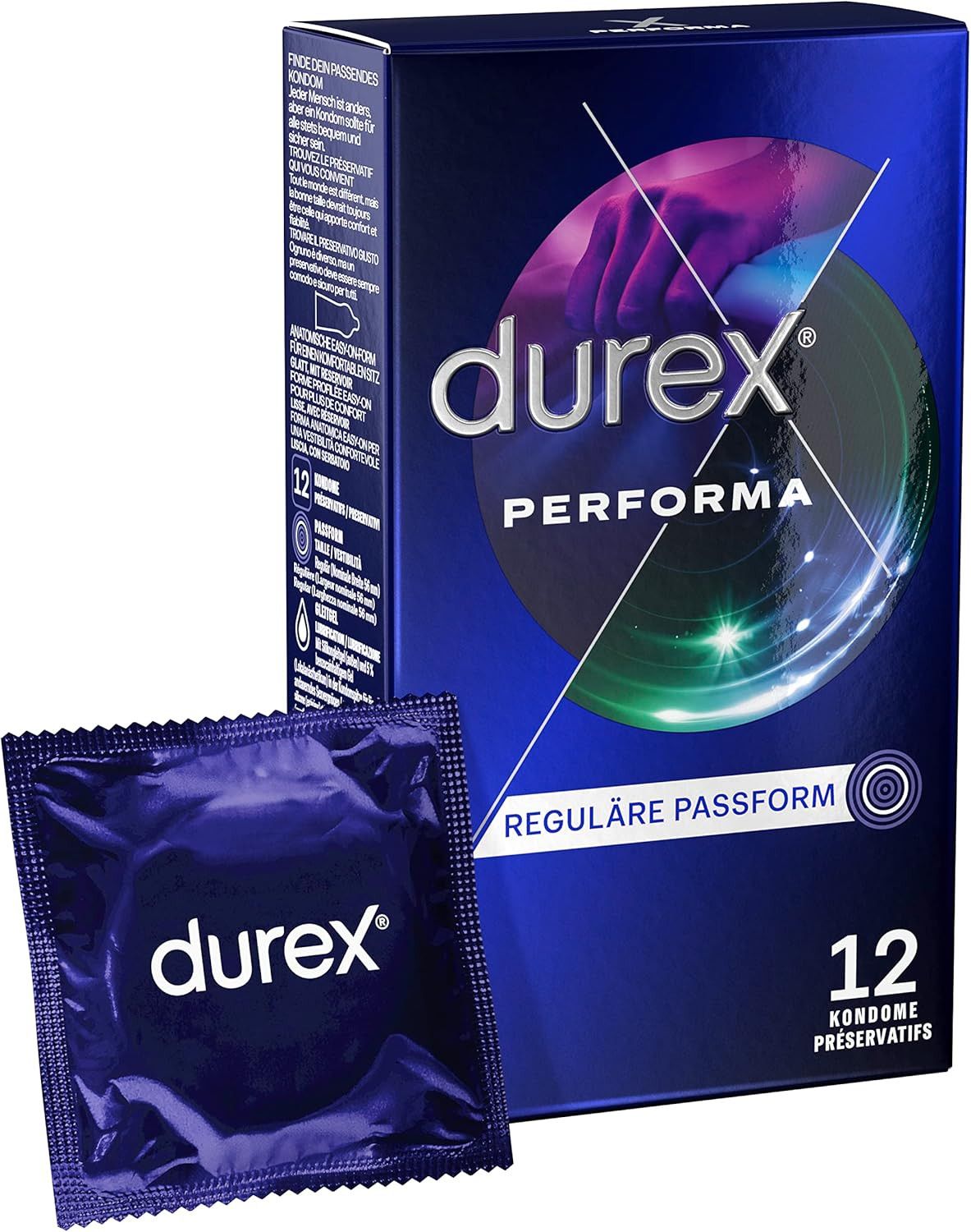 Durex Performa Kondome – Mit 5 % Benzocainhaltigem Gel & Anatomische Easy-On-For Durex Performa Kondome – Mit 5 % Benzocainhaltigem Gel & Anatomische Easy-On-For