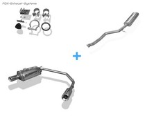  Duplex Komplettanlage Peugeot 206 S16 ab 99 je 90mm rund eingerollt (Tulpe)