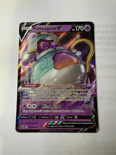 Polteageist V SWSH021 Holo Promo Sword & Shield Promo Pokemon Near Mint