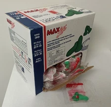 Open Box 143 Pair Howard Leight Max Lite LPF-1 Uncorded Earplugs Foam NRR 30