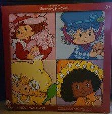 Strawberry Shortcake And Friends 4 Piece Wall Art Each Panel Size 12 In x 12 In