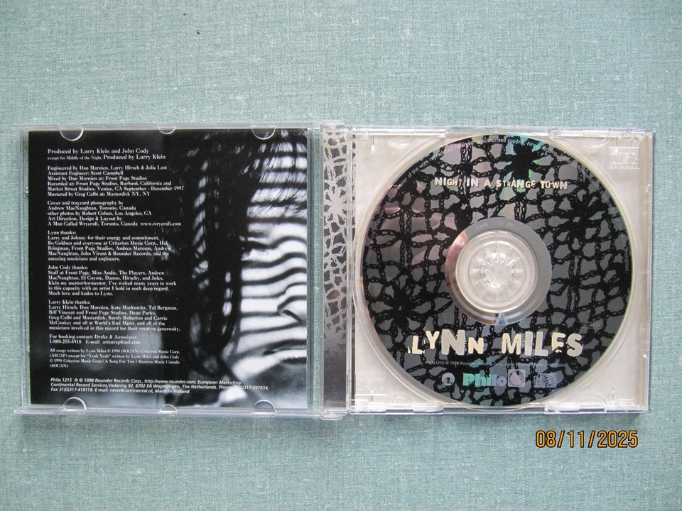LYNN MILES - Night In A Strange Town, CD ***sehr guter Zustand*** - Bild 3 von 3