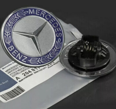 2010-2016 MERCEDES W212 ORIGINAL BONET HOOD EMBLEMS & HOLDER E550 E350 E63 E300