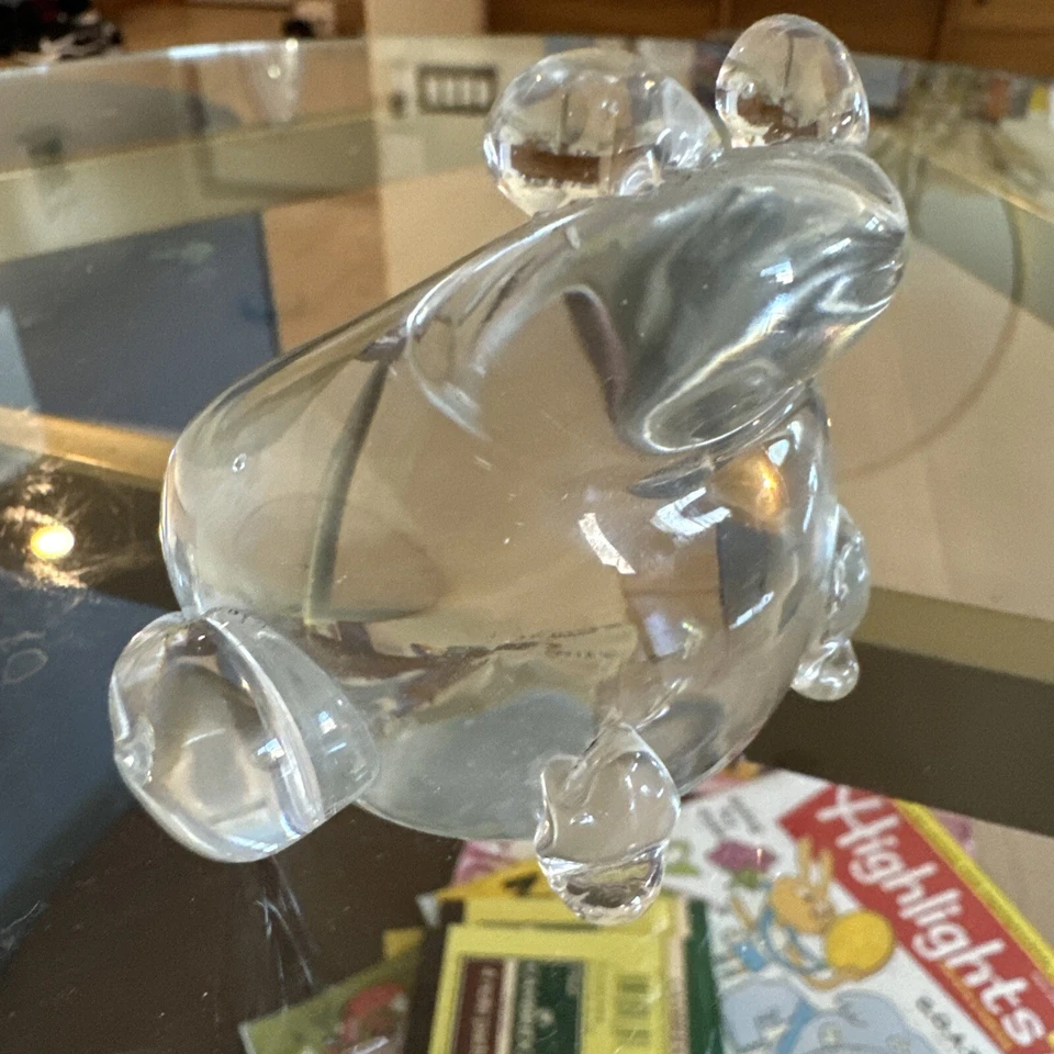 Pisapapeles rana de cristal coleccionable hecho a mano ACC hecho en Taiwán usado  Foto 3 de 4