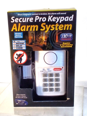 BELL +HOWELL  SECURE PRO KEYPAD ALARM SYSTEM BATTERY OPERATED BRAND NEW