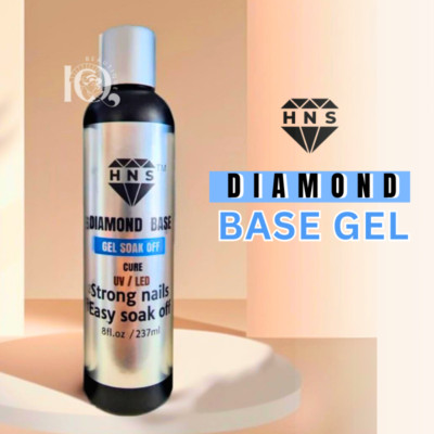 HNS Diamond Gel Top Soak-Off LED/UV 8 oz REFILL Perfection Dip System