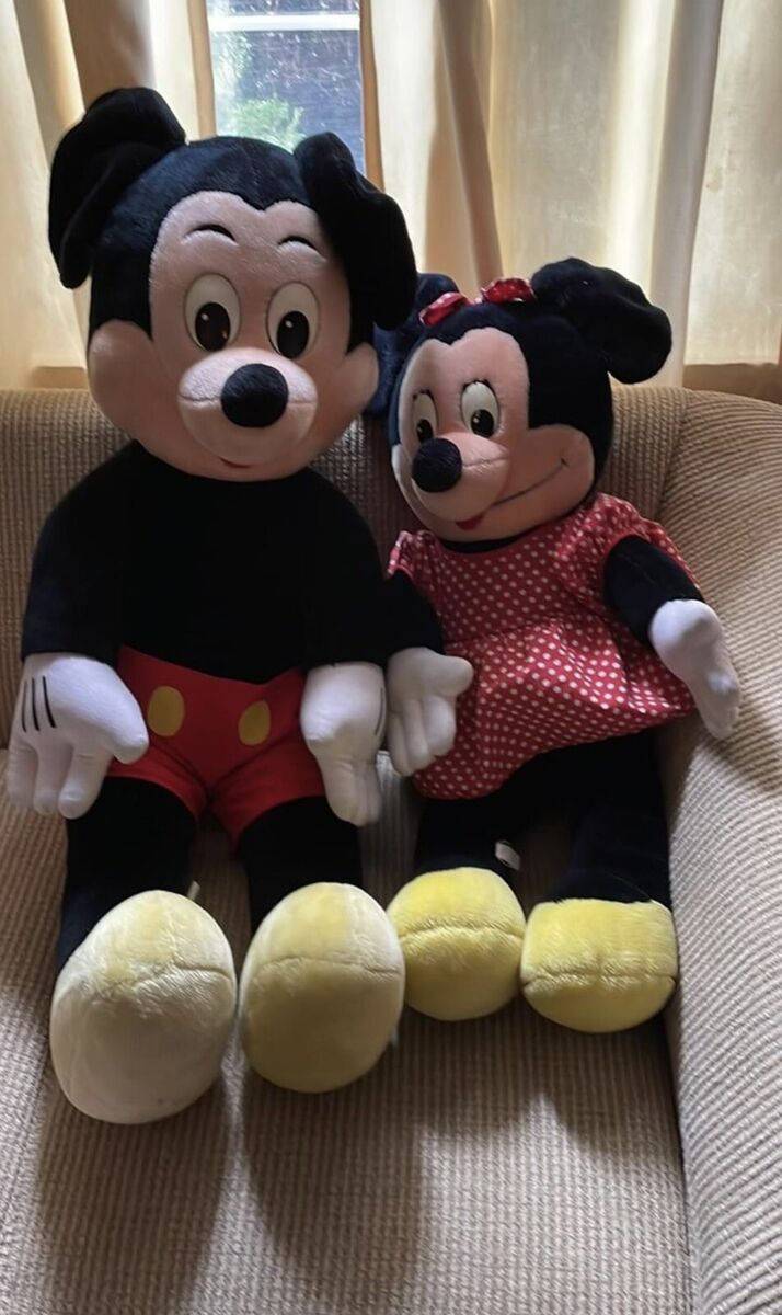Vintage Mickey Minnie Mouse Plush toy Disneyland Disney Vintage Mickey Minnie Mouse Plush toy Disneyland Disney