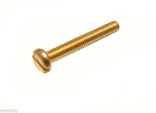 PACK OF 2O SOLID BRASS ENGINEERS MACHINE SCREWS PANHEAD SLOTTED M3 M4 M5 SIZES