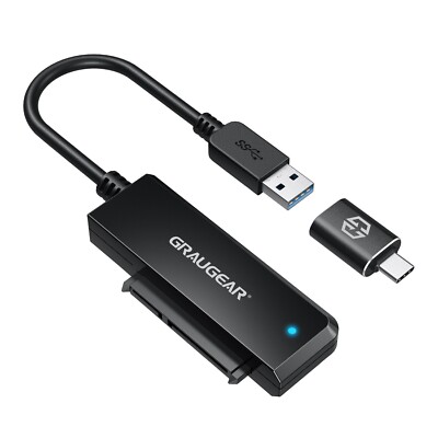 SATA auf USB 3.2 2.5 Zoll SSD HDD Konverter Adapter mit  10Gbps USB-C Adapter