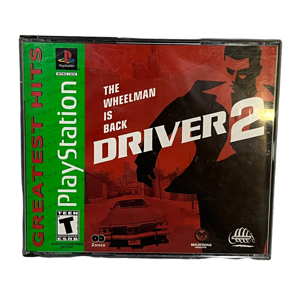 Driver 2 GH Greatest Hits (Sony Playstation 1 ps1) Complete With