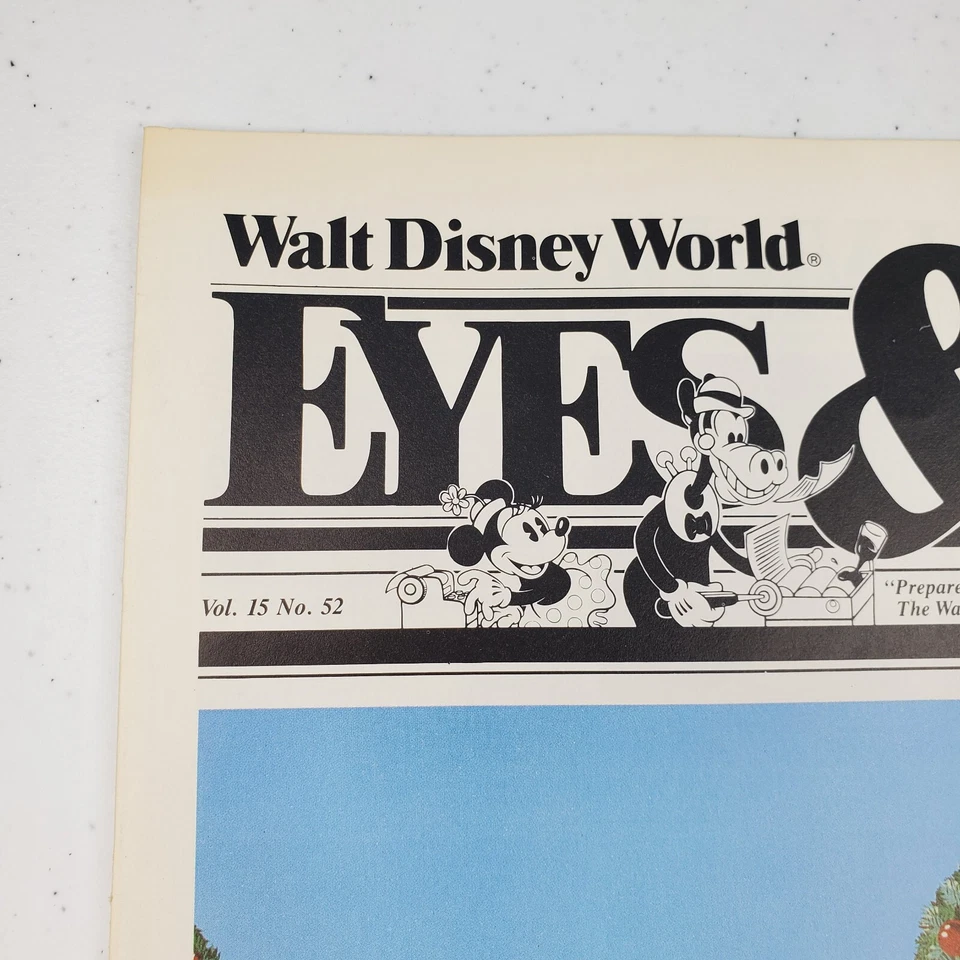 Disney Eyes & Ears Exclusivo Miembro del Elenco Diciembre 1985 Vacaciones de Navidad Fab 5 Foto 3 de 4
