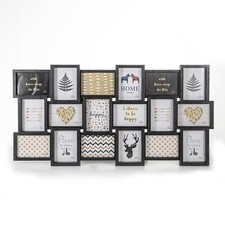 Multi Picture Frame Collage Aperture Photo Frames Holds upto 18 Photos 4x6 5x7
