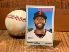 Sandro Fabian Texas Rangers Nostalgic Topps Heritage Minors Card 