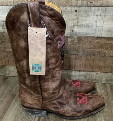 Men’s Montana Grizzly Gameday Cowboy Boots, NWT, Size 11.5 Leather Boots Gameday | Shoes | Mens Montana Grizzly Gameday Cowboy Boots  main image 2
