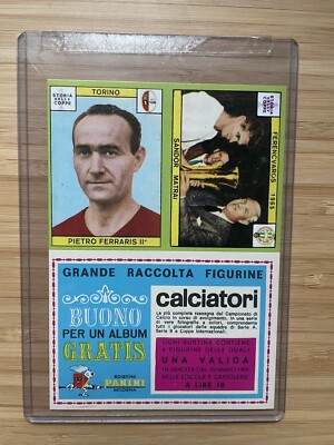 1968-69 Panini Calciatori - Pietro Ferraris & Sandor Matrai - Uncut Sheet