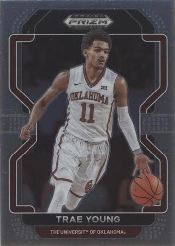 2021 Panini Prizm Draft Picks Trae Young Green Prizm RC #78