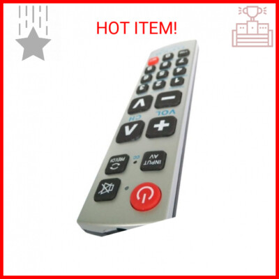 Gmatrix Big Button Universal Remote Control - Retail Packaging (U-43)