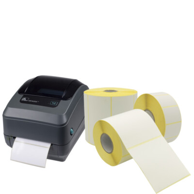 Rotoli Etichette 100x100 Mm Virsus Etichette Termiche 100x100 Mm - 20 Rotoli Da 500 Pz, Totale 10000 Etichette Per Stampanti Etichette Termiche Foro 40mm - Foto 6