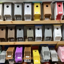 Amish Crafted Poly Blue Bird House / 240 Color Combinations / Made In The USA