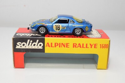 Miniature Solido 181 – Alpine Rallye 1600 – Échelle 1/43 – Occasion