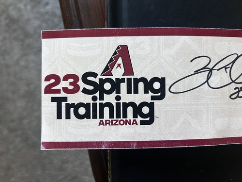 Juego firmado por Zac Gallen usado día de apertura casillero placas como Dbacks MLB CERTIFICADO DE AUTENTICIDAD - Imagen 3 de 4