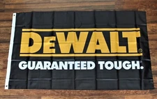 DeWalt Tools Banner Flag 3x5 Hardware Store Tool Work Shop Machinery Mechanic