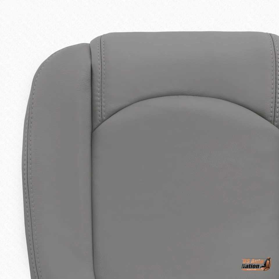 Chevy Traverse 2009 2010 2011 2012 parte inferior del conductor cubierta de asiento de cuero genuino gris Foto 2 de 4