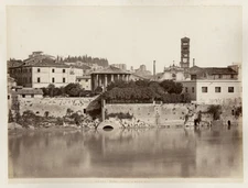 Photo Rome Roma Italia Tirage Albuminé Original Italie Vers 1880