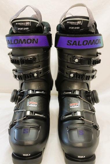 Stivali da sci da neve Salomon S Pro Supra BOA 95 GW da donna neri taglia 25 5 NUOVI