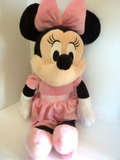 26" Minnie Mouse Disney Store Large Plush Pink Dress Stuffed Animal Toy Doll