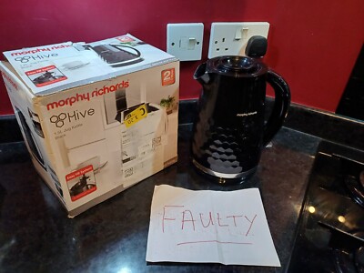Morphy Richards Hive Wasserkocher 1,5L Easy Fill System schwarz 108271 - DEFEKT OHNE STROM