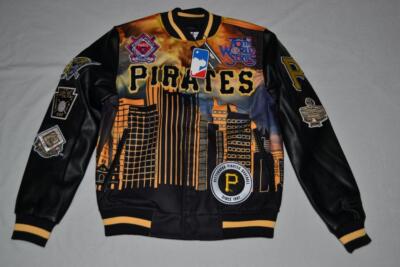 Pro Standard Herren Pittsburgh Piraten Schwarz Remix Uni Jacke Neu Alle Größen