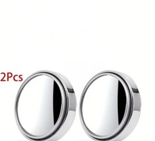 2X Specchio Punto Cieco Piccolo per Auto Furgoni Moto 360° Grandangolo Regolabile