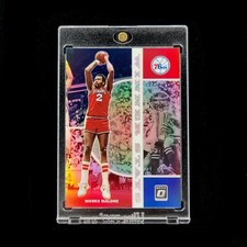 Moses Malone 💎- 2019-20 Donruss Optic Winner Stays Silver Holo Prizm 76ers #13