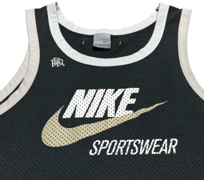 Nike Sportswear Tank Top Soccer Boys Youth (XL) Gray Paixao Por Futebol Mesh VTG