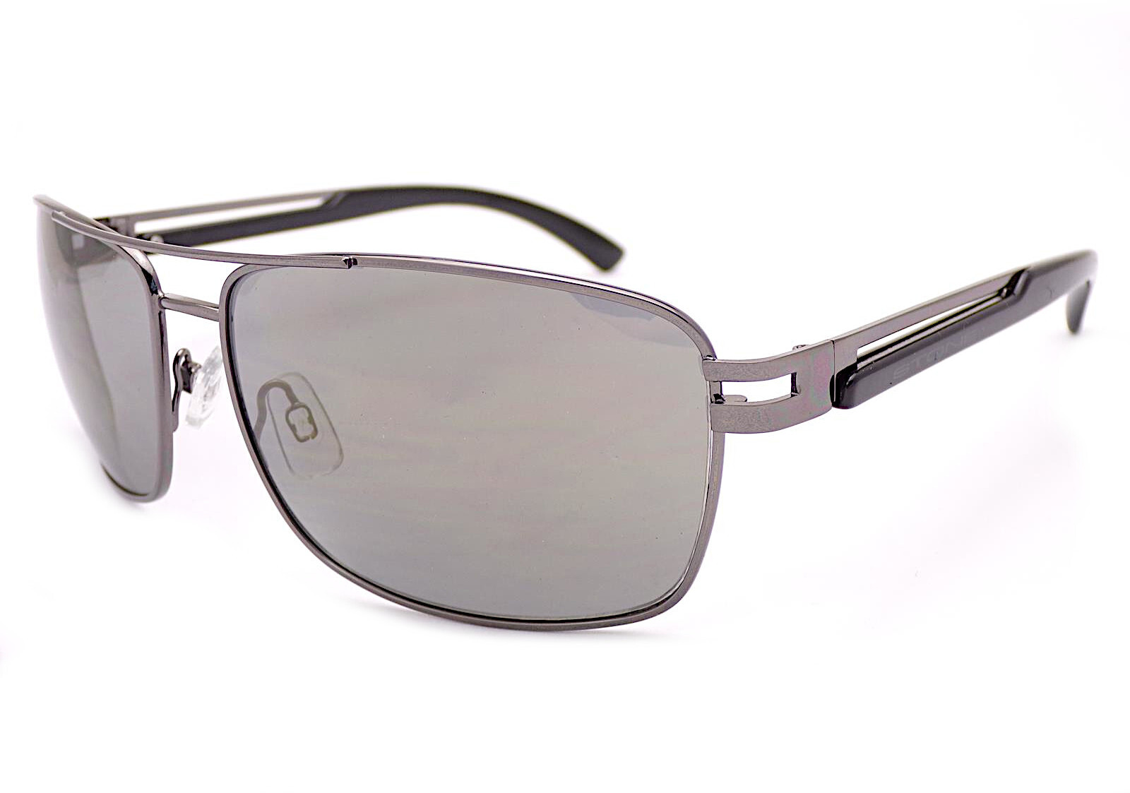 Stone Sunglasses Shiny Ruthenium Black with Bronze Mirror CAT.3 Lenses ST611