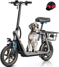 JS3/PRO Electric Scooter with Seat, 650/850W Peak Motor, 20/25Miles Ranges Scoot