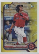 2022 Bowman Chrome Prospects Yellow Refractor 50/75 Eduardo Lopez #BCP-134 1u6
