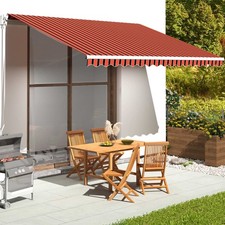 Retractable Awning Top Manual Outdoor Garden Canopy Patio Sun Shade Shelter UK