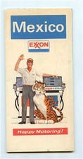 EXXON Mexico Map General Drafting 1972