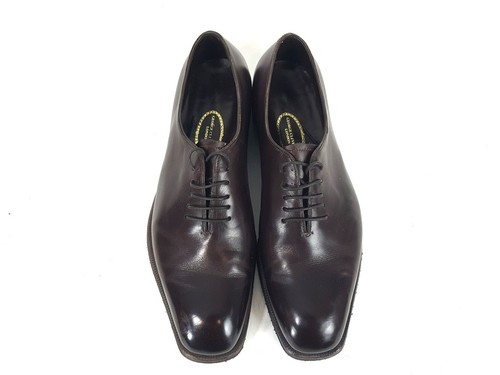 George Cleverley Bespoke Brown Leather Lace Up Oxford Shoes Size 10.5