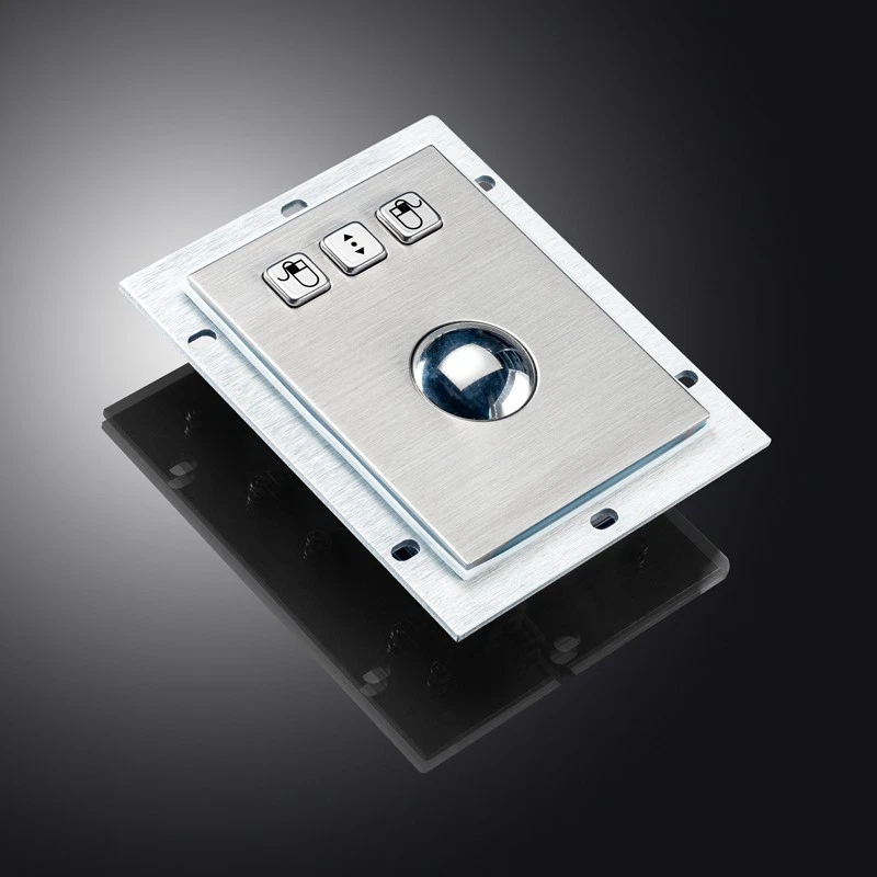 Mechanical Trackball Mouse USB 38MM Metal Rollerball Industrial Pointing Device - Image 2 of 4