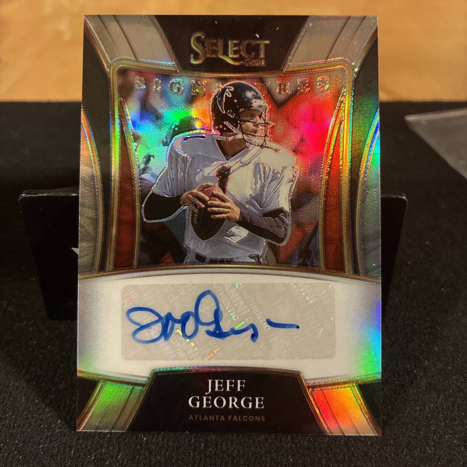 2021 Panini Select Select Signatures Jeff George #SSP-JGE Auto