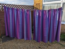 2 x Curtains Mauve - Width 53” wide x 71" long (134cm x 180cm long) Unlined.