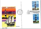 Dr Jim Stamps Fdc Panda Cachets 4X6 Card Cape Lookout Lighthouse