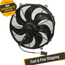 SPAL 30102803 16" Extreme Performance High Output Puller Fan with Curved Blades
