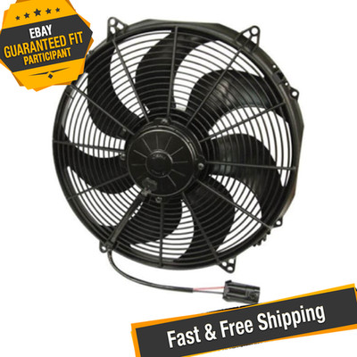 SPAL 30102803 16'' Extreme Performance High Output Puller Fan with Curved Blades