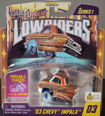 2025 MGA Car Tuned Lowriders Series 1  63 Chevy Impala #03 L.E.D. Lighting New